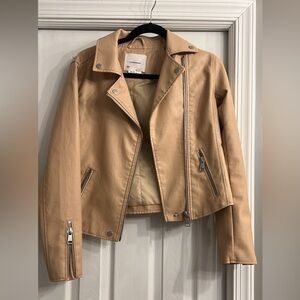 Anthropologie Camel Leather Jacket